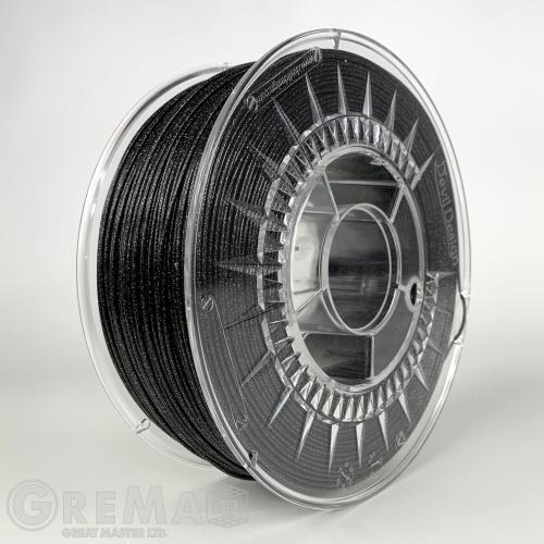PLA Devil Design PLA filament 1.75 mm, 1 kg (2.0 lbs)  - galaxy black